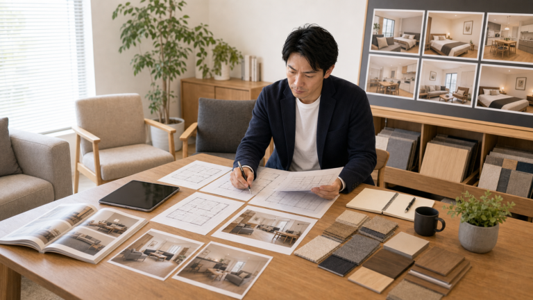 家具を統一した複数の民泊物件